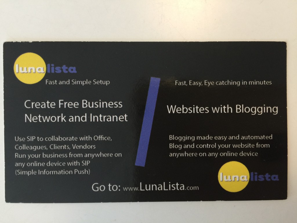 LunaLista your local website service