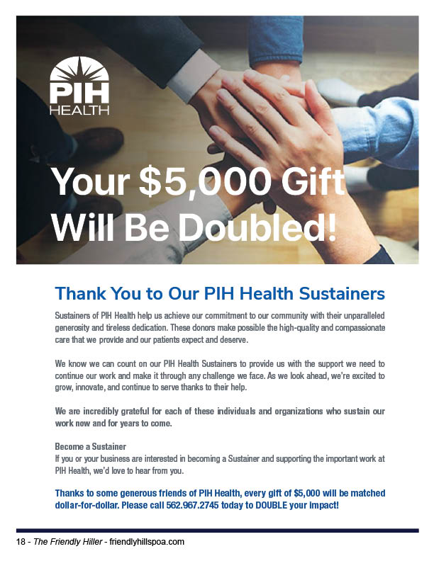 PIH Health Donations