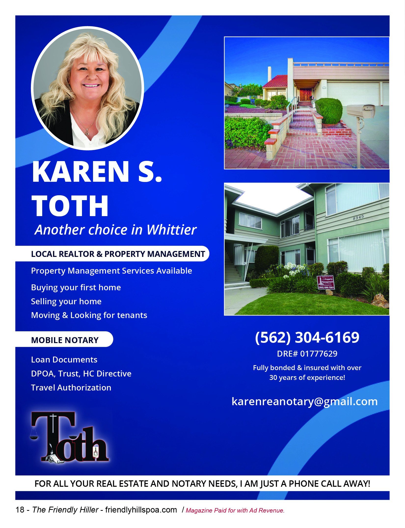 Karen Toth Notary Realtor